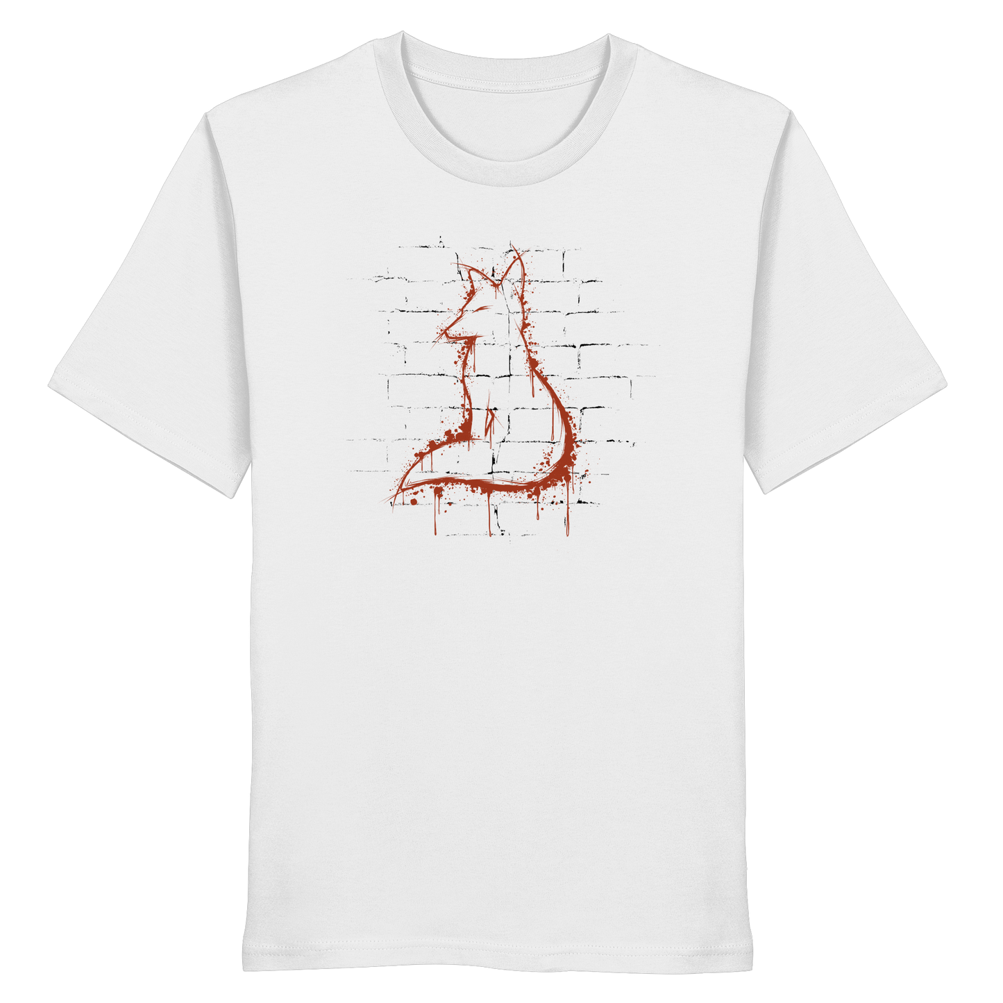 Street Art Fuchs Silhouette - Organic Shirt