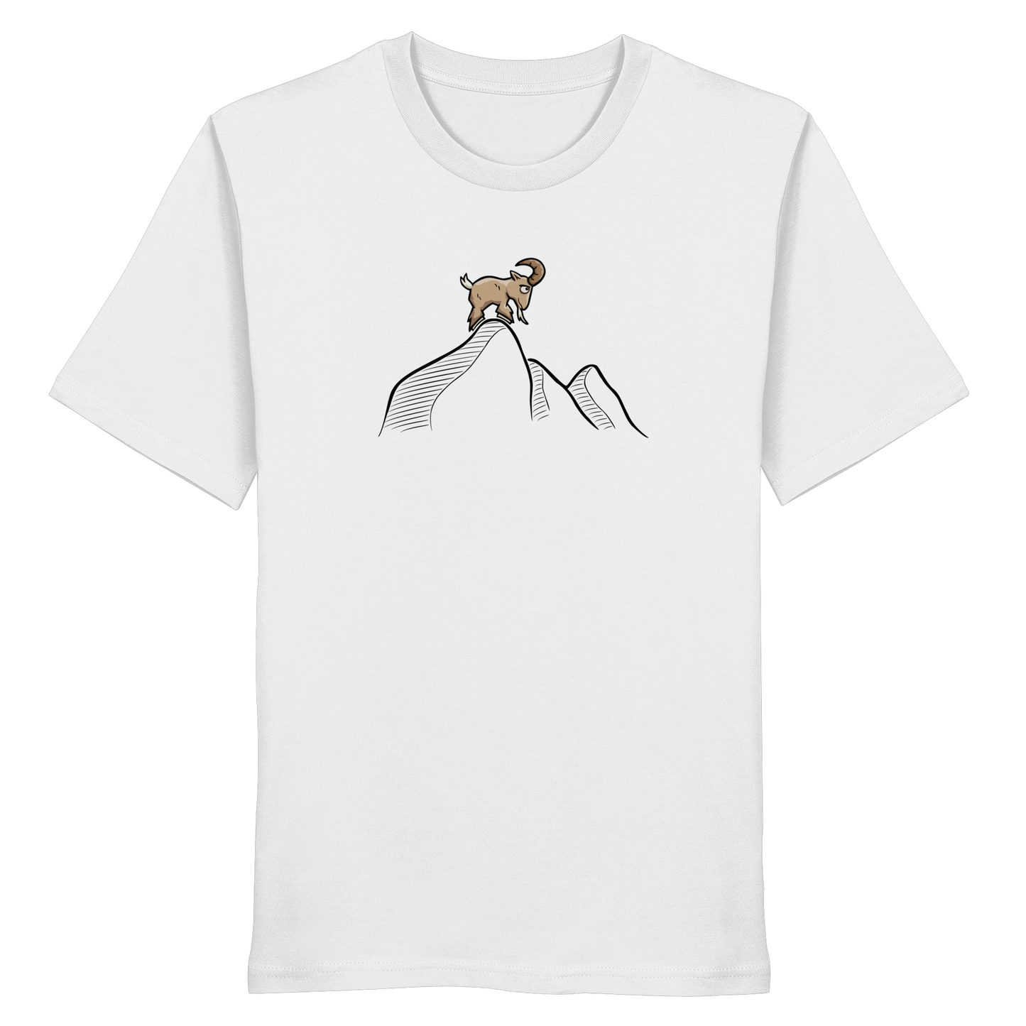 Ziegenbock in den Bergen - Organic Shirt