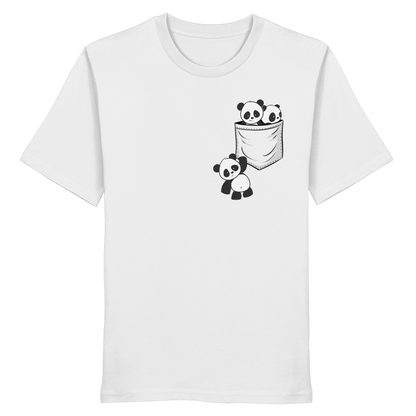 Kawaii Pandas in der Tasche - Organic Shirt