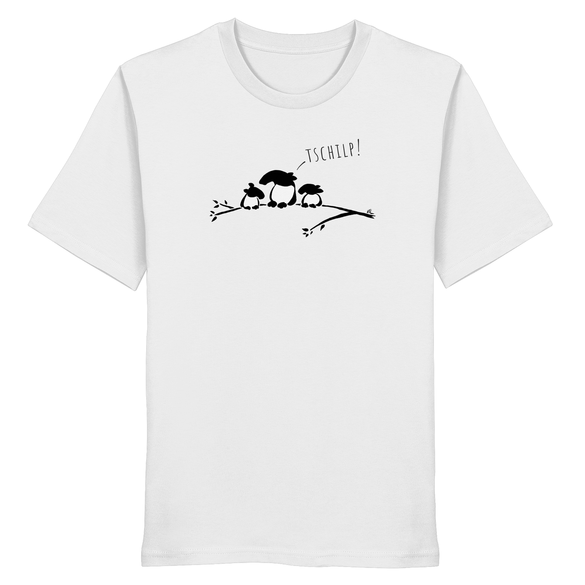 Drei kleine Tapir-Vögel - Organic Shirt