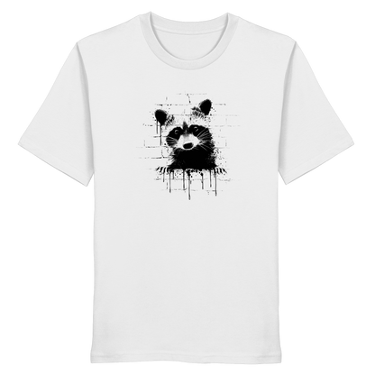 Funky Street Art Waschbär - Organic Shirt