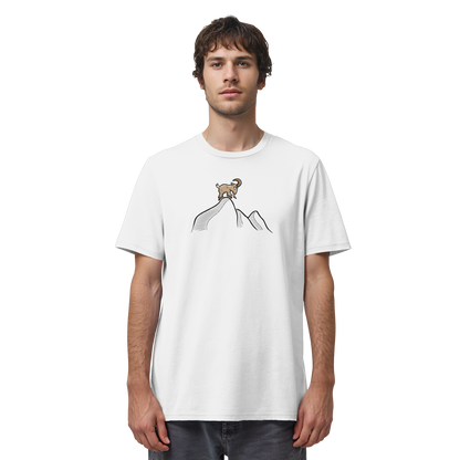 Ziegenbock in den Bergen - Organic Shirt