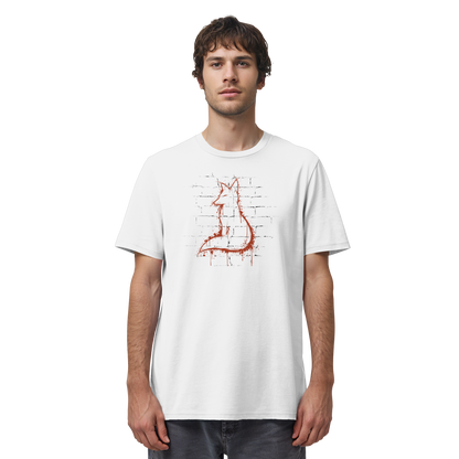 Street Art Fuchs Silhouette - Organic Shirt
