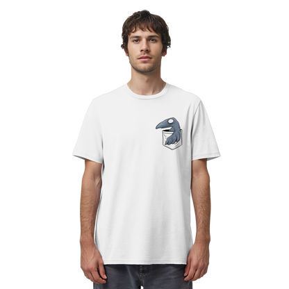 Grufti Rabe Krähe in der Tasche - Organic Shirt
