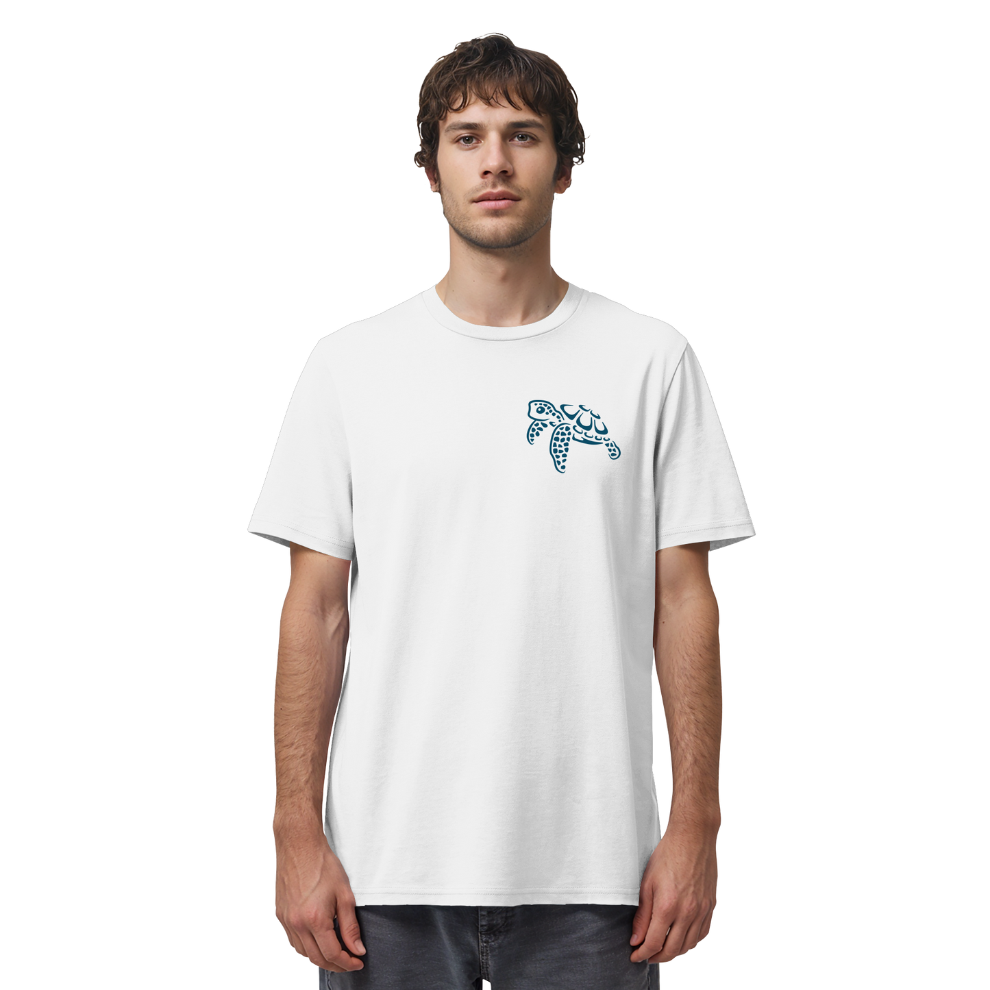 Lässig lustige Wasserschildkröte - Organic Shirt