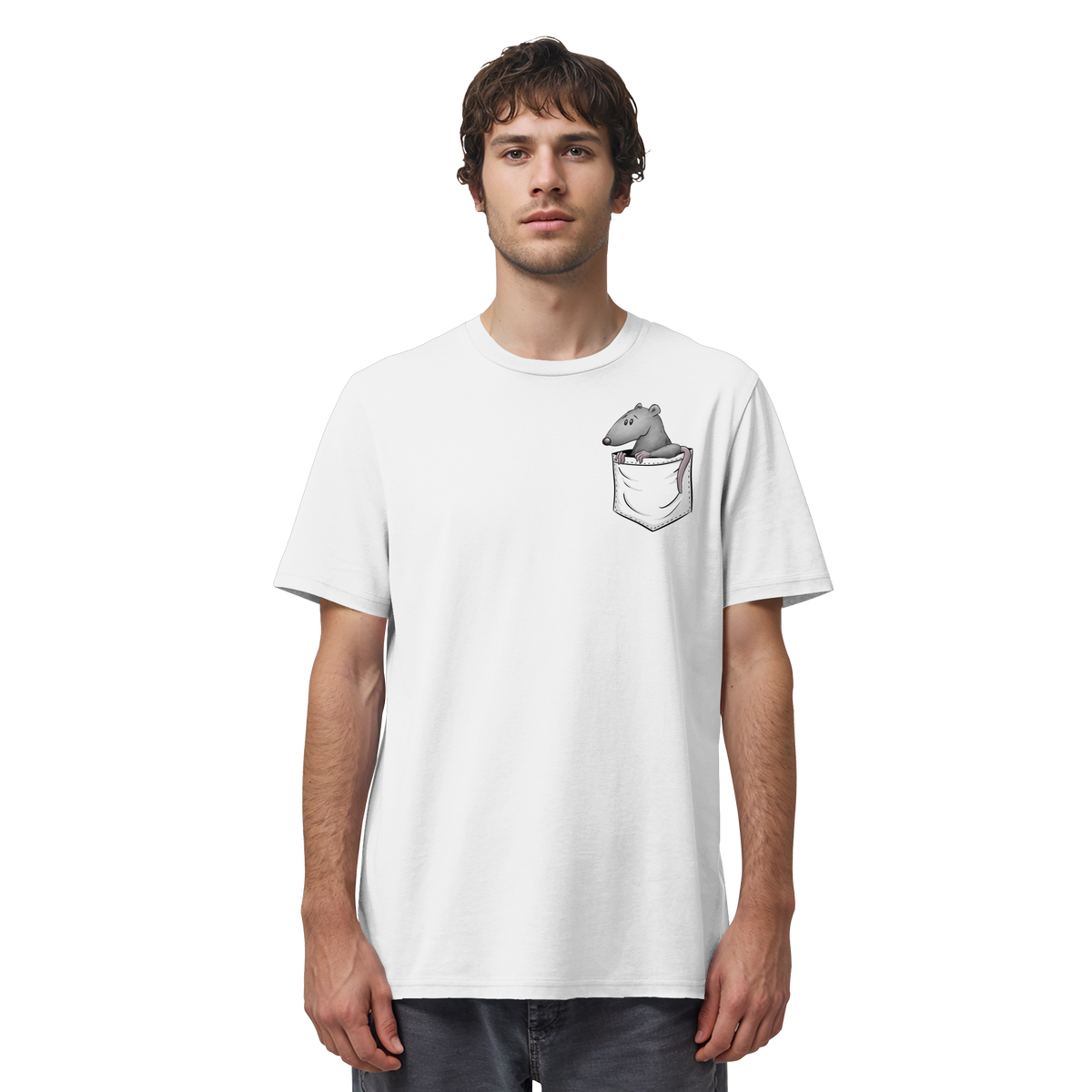Kleine Ratte in der Tasche - Organic Shirt