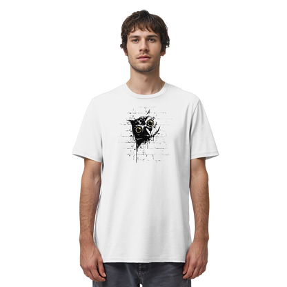 Lässige Street Art Eule - Organic Shirt