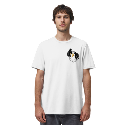 Kleiner Rabe | schwarze Krähe In Tasche - Organic Shirt