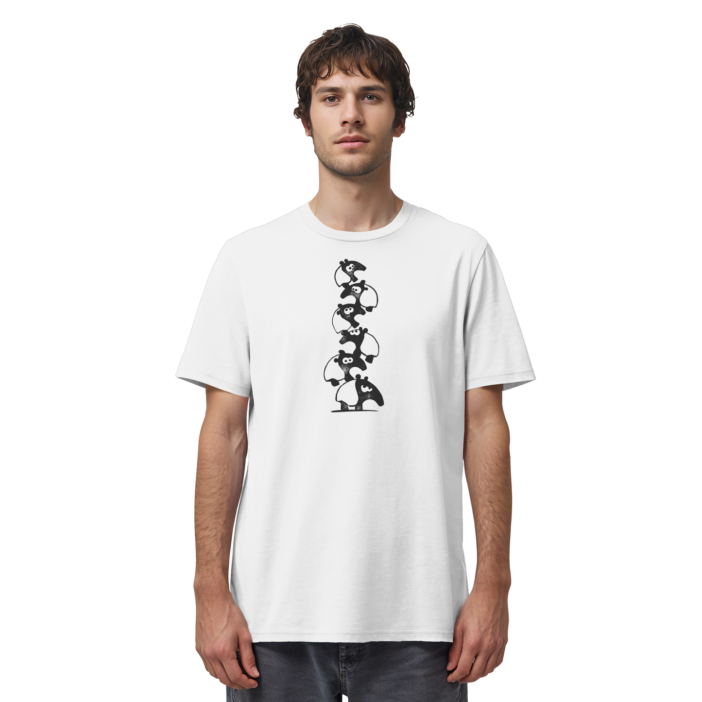 Lustiger Haufen aus Schabracken-Tapiren - Organic Shirt