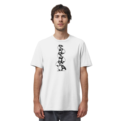Lustiger Haufen aus Schabracken-Tapiren - Organic Shirt