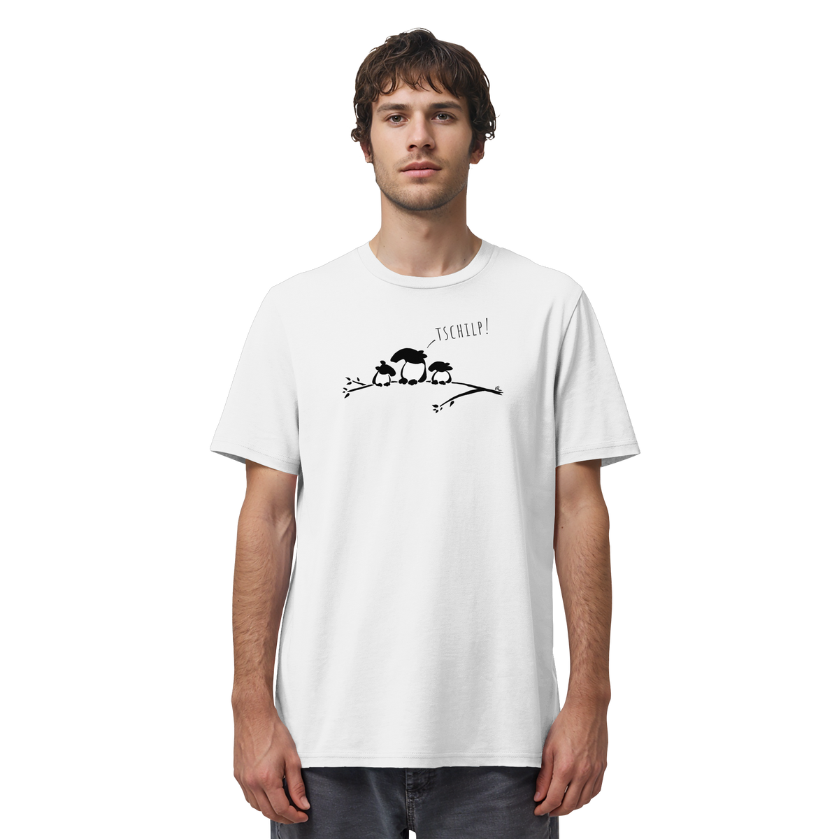 Drei kleine Tapir-Vögel - Organic Shirt