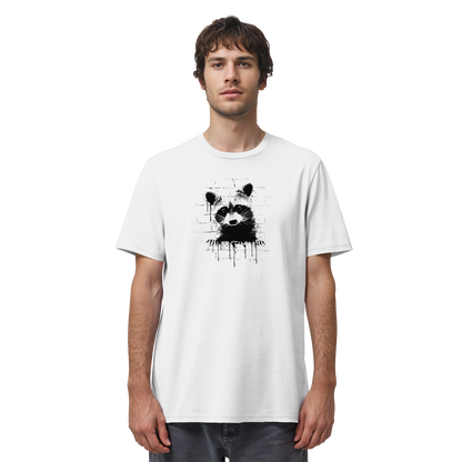 Funky Street Art Waschbär - Organic Shirt