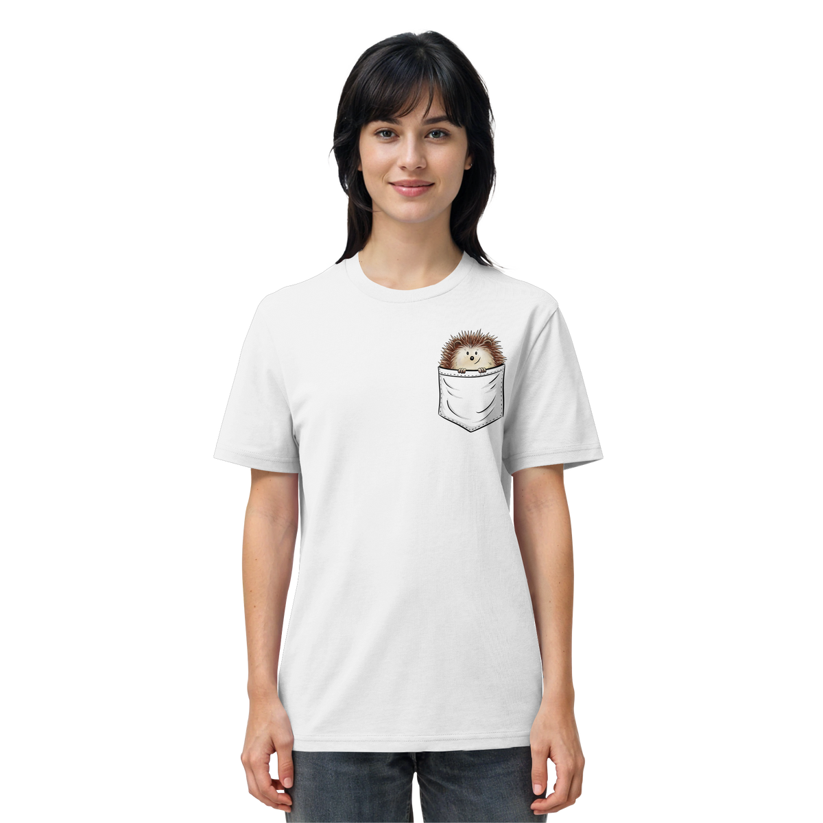 Lustiger Igel in Deiner Brust-Tasche - Organic Shirt
