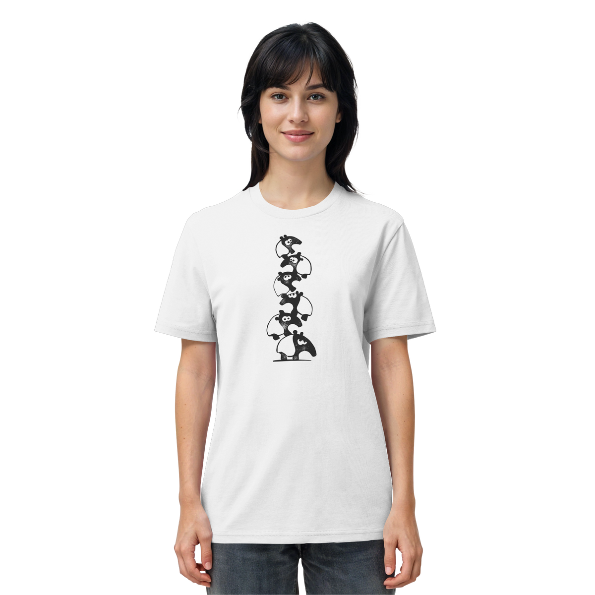 Lustiger Haufen aus Schabracken-Tapiren - Organic Shirt