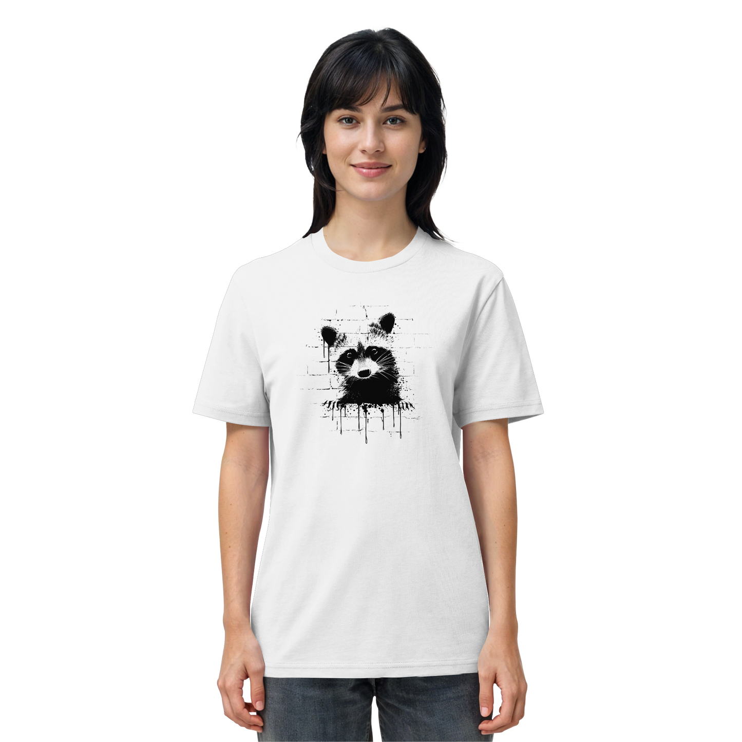 Funky Street Art Waschbär - Organic Shirt