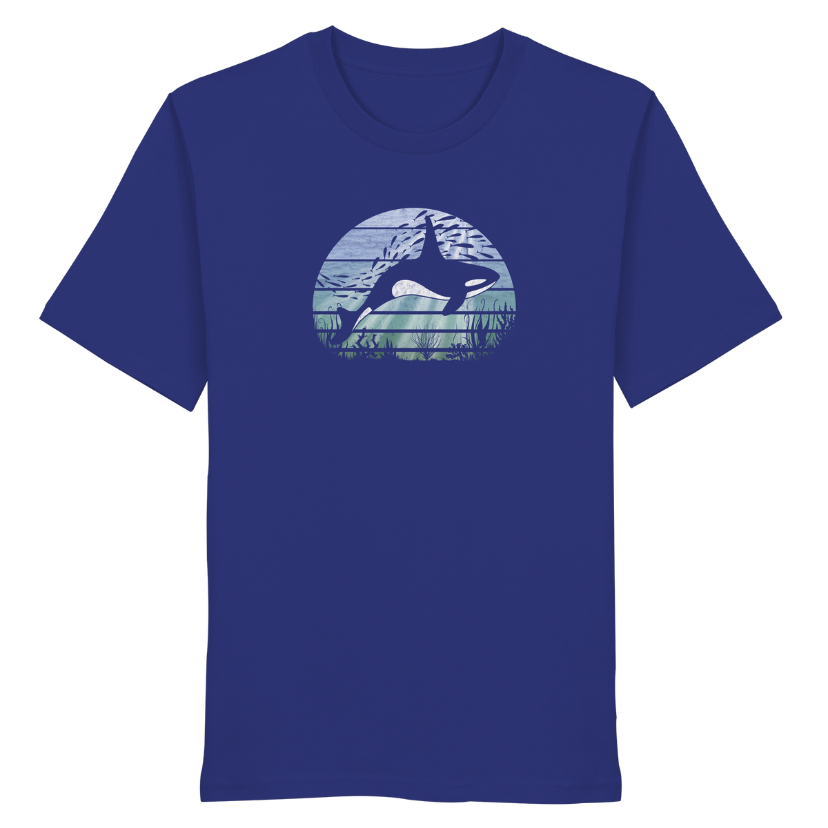 Retro Tiefsee Schwertwal Orca - Organic Shirt