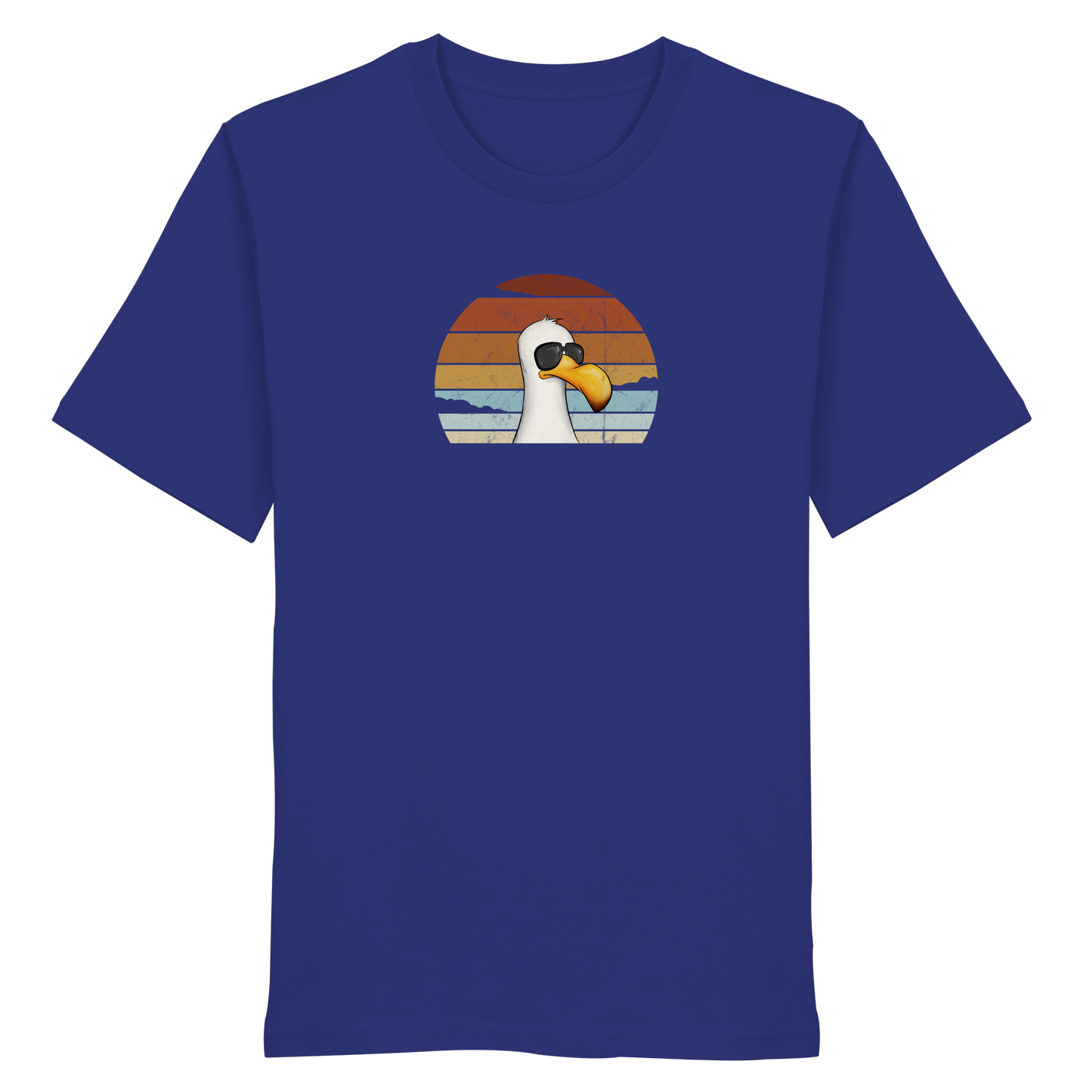 Cool lässige Retro Möwe - Organic Shirt