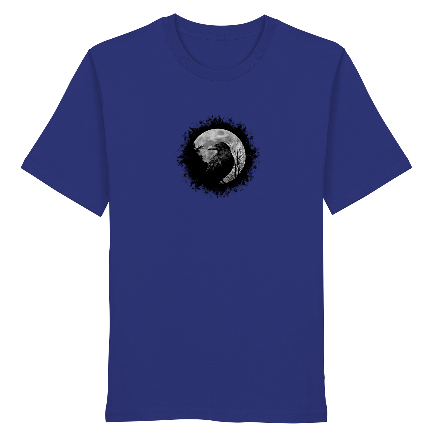 Schwarzer Rabe bei Vollmond  - Organic Shirt