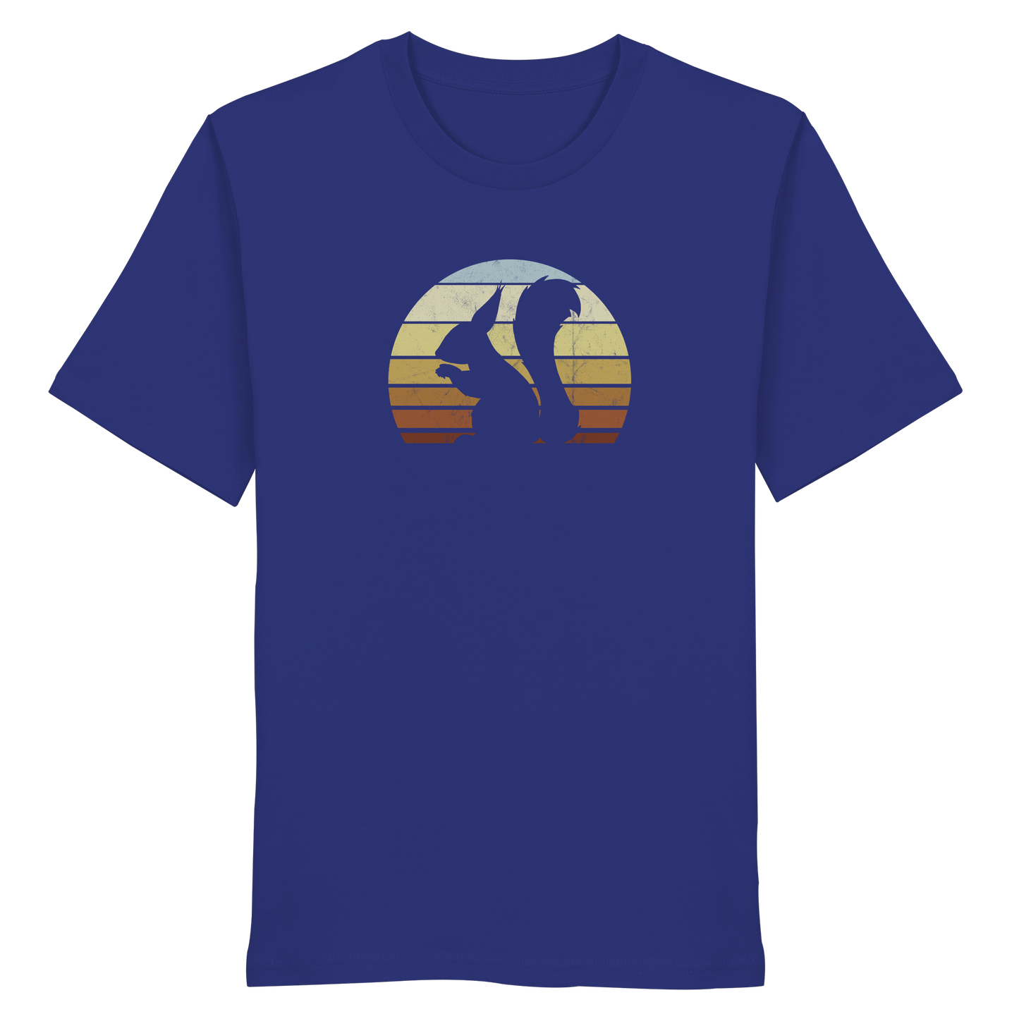 Retro Eichhörnchen Silhouette - Organic Shirt