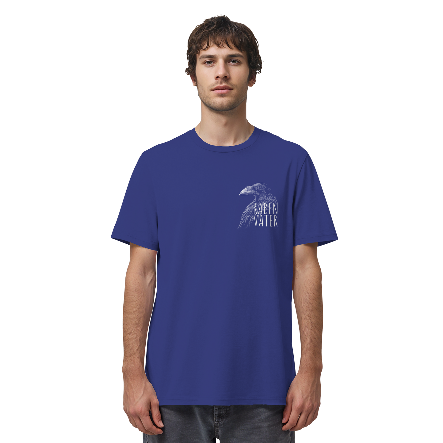Rabenvater schwarzer Rabe Krähe - Organic Shirt
