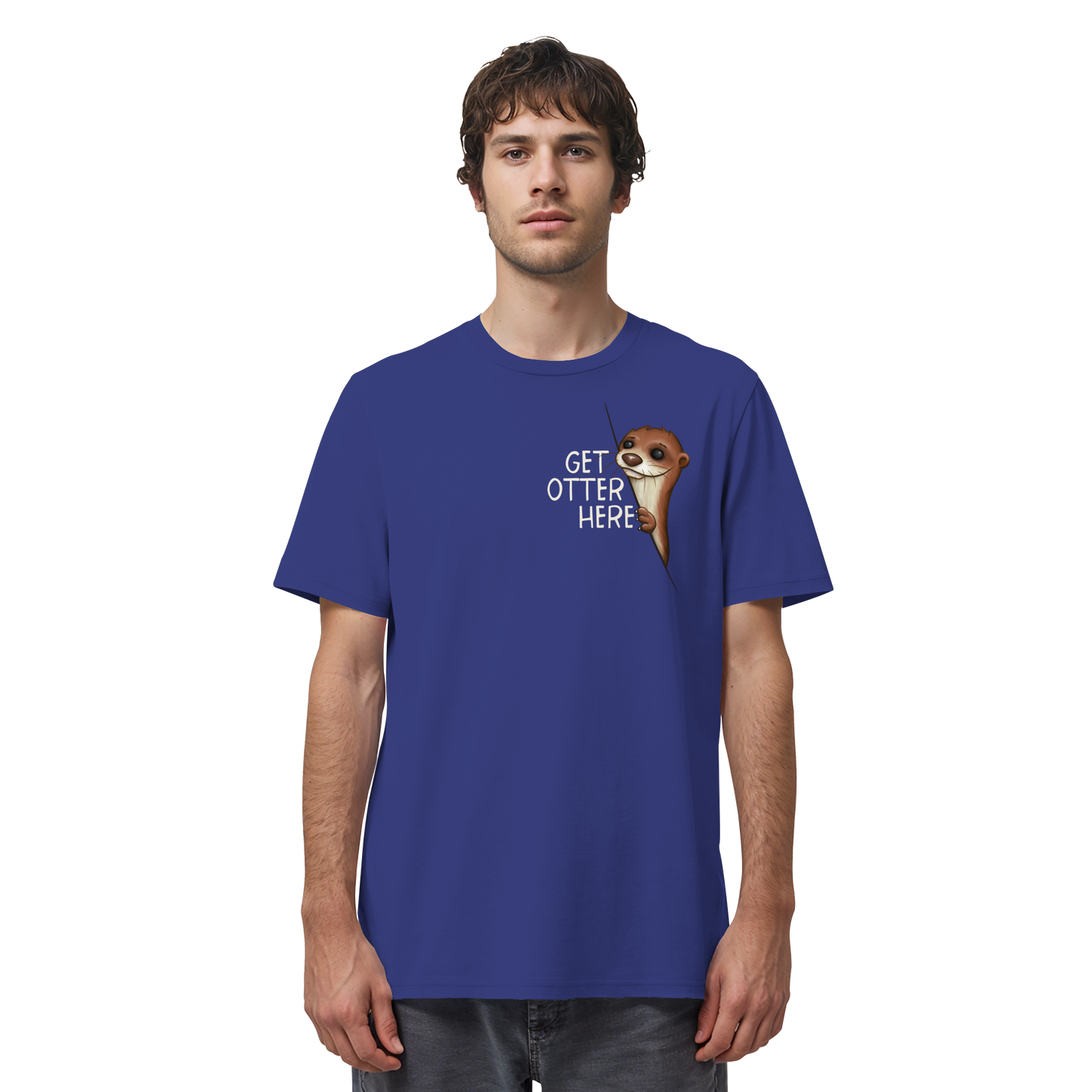 Get Otter Here | Lustiger Otter Kalauer - Organic Shirt