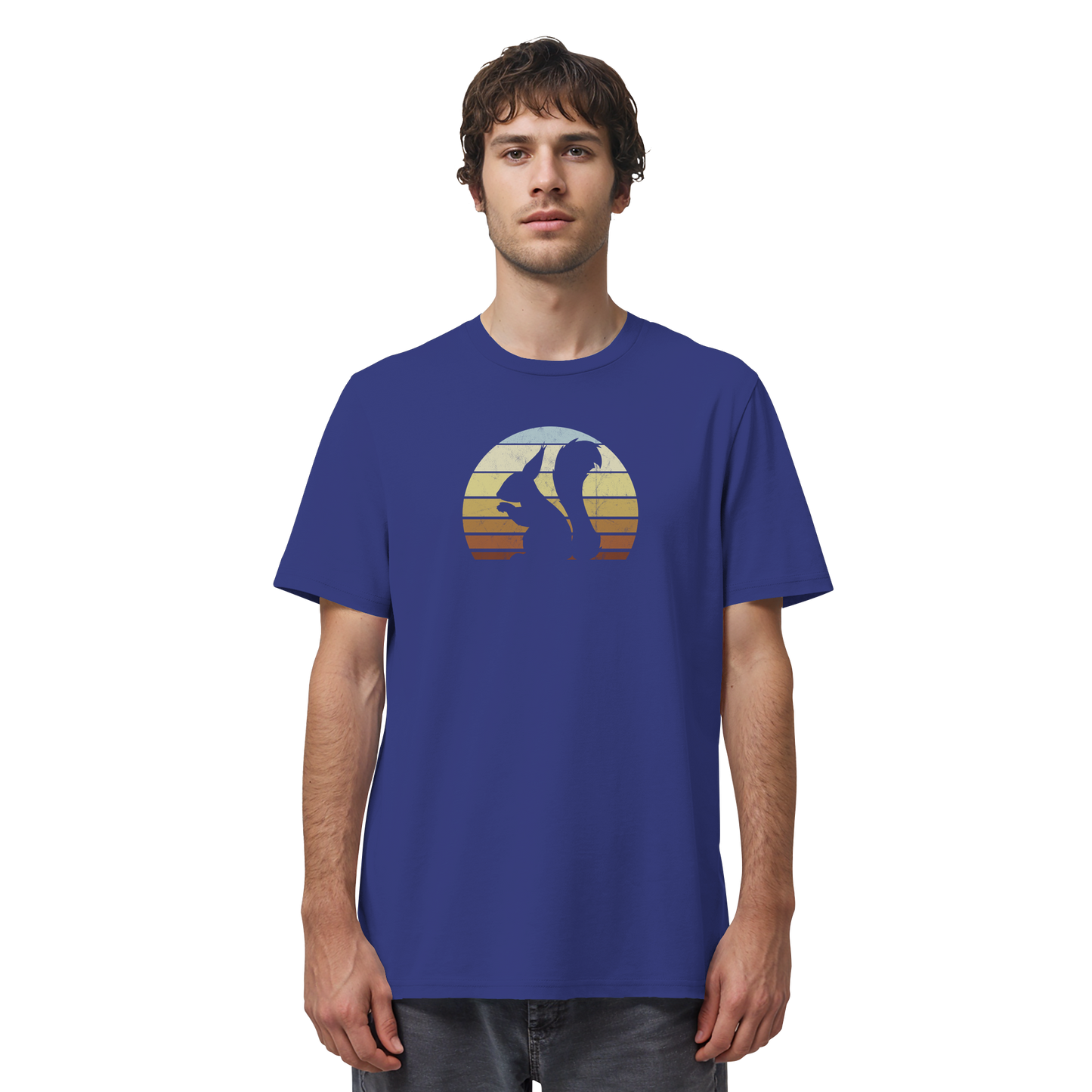 Retro Eichhörnchen Silhouette - Organic Shirt