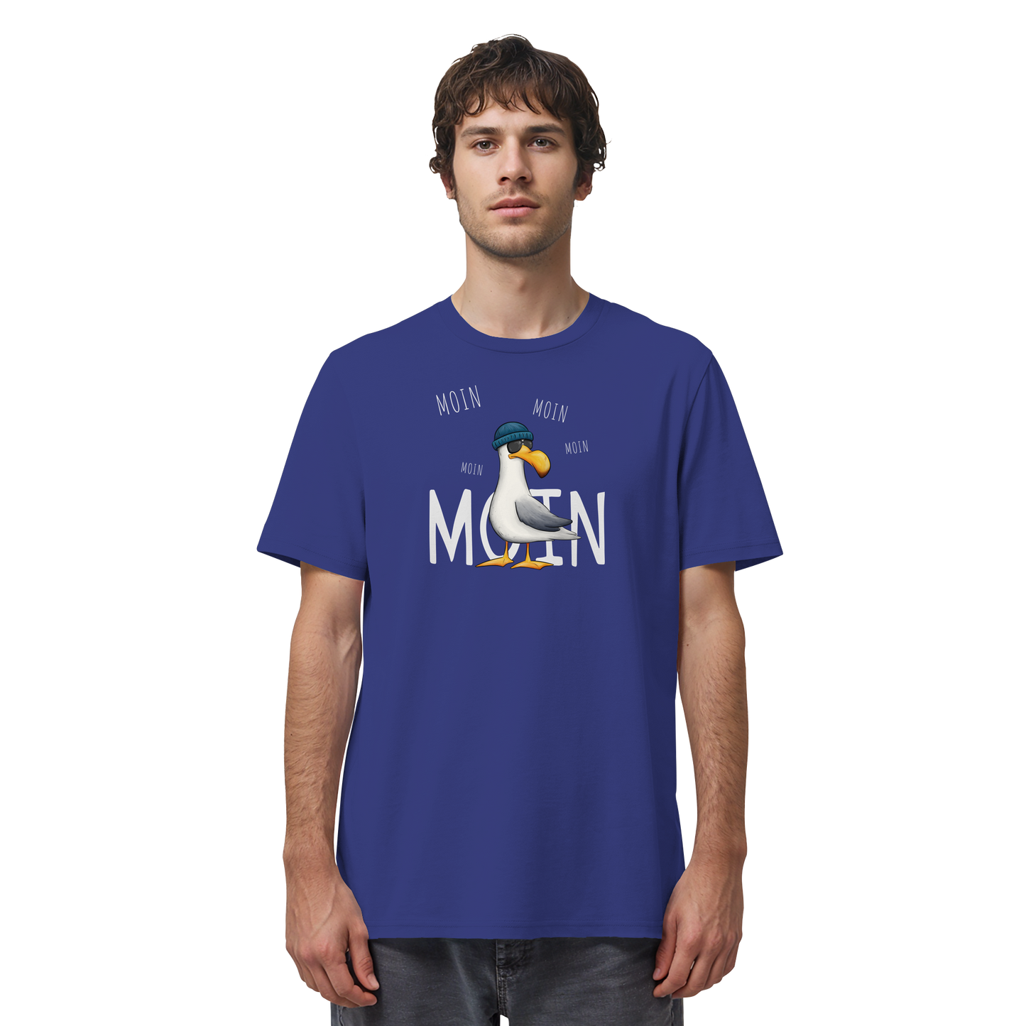 Moin Moin Lässige Hipster Möwe  - Organic Shirt