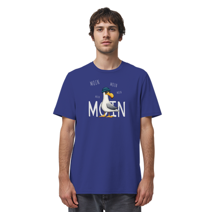 Moin Moin Lässige Hipster Möwe  - Organic Shirt