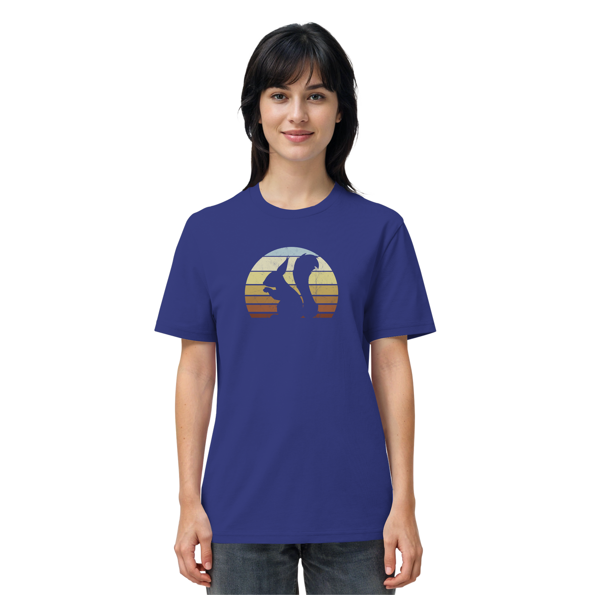 Retro Eichhörnchen Silhouette - Organic Shirt