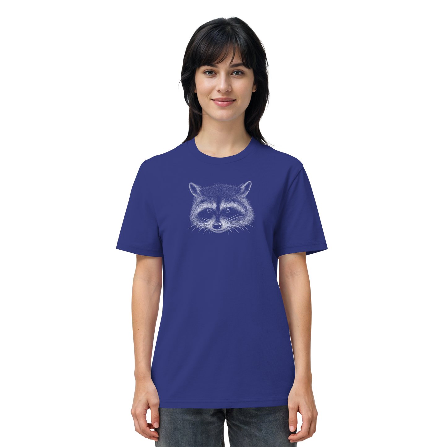 Waschbär Illustration Kritzelkunst - Organic Shirt