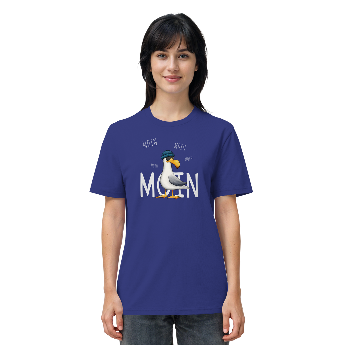 Moin Moin Lässige Hipster Möwe  - Organic Shirt