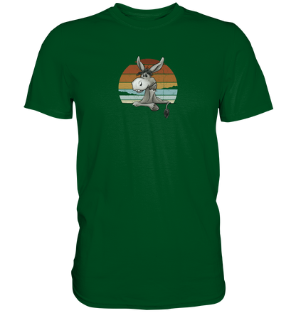 Lässiges Maultier Retro Esel - Premium Shirt