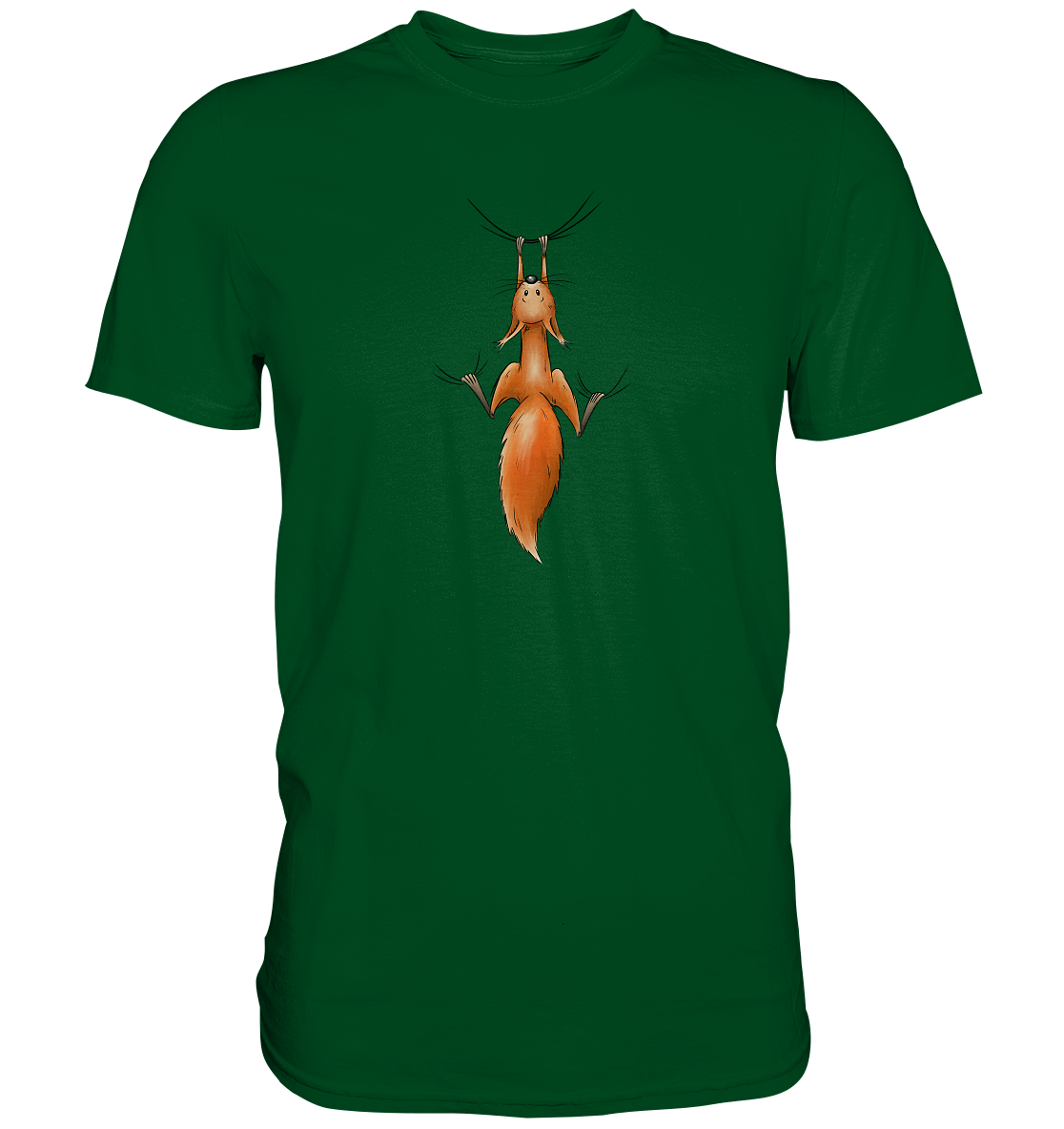 Rotes Eichhörnchen hängt ab - Premium Shirt