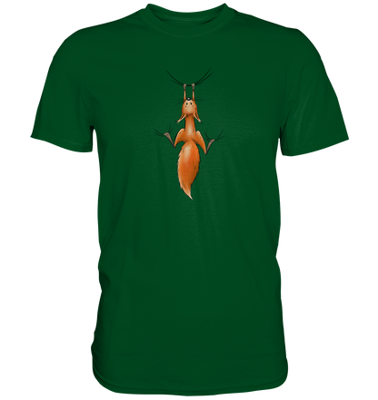 Rotes Eichhörnchen hängt ab - Premium Shirt