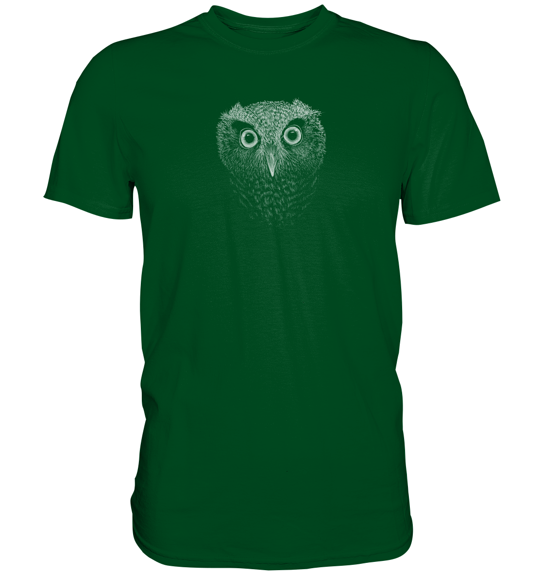 Eule Kritzelkunst Illustration - Premium Shirt