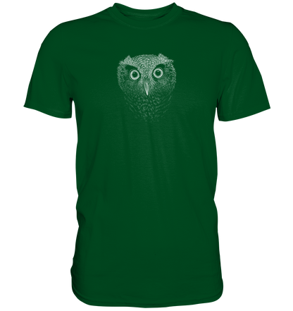 Eule Kritzelkunst Illustration - Premium Shirt