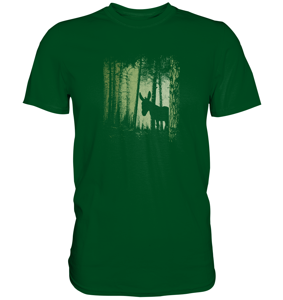 Esel im Zwielicht-Wald - Premium Shirt