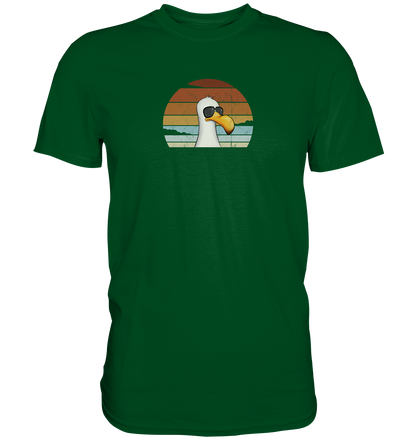 Cool lässige Retro Möwe - Premium Shirt