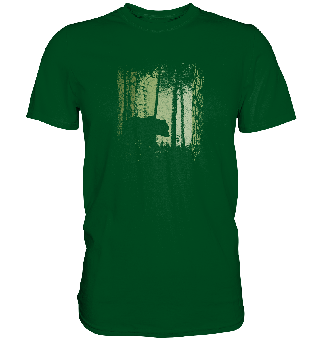 Braunbär im Zwielicht Wald - Premium Shirt