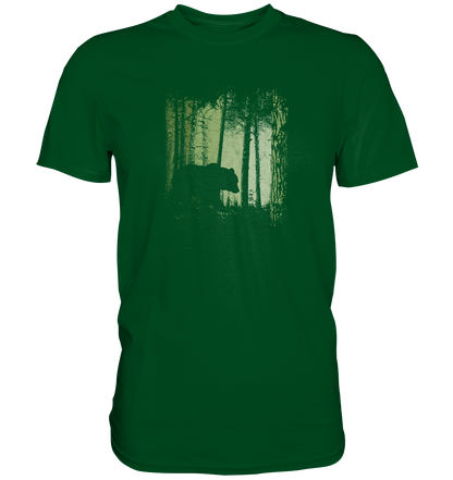 Braunbär im Zwielicht Wald - Premium Shirt