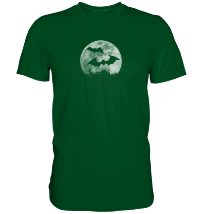 Fledermaus Silhouetten bei Vollmond - Premium Shirt