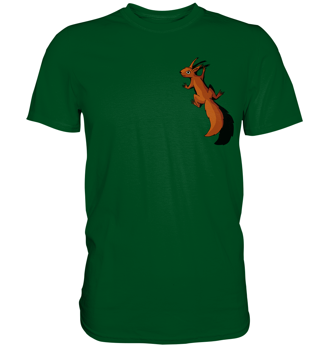 Süßes Eichhörnchen klettert - Premium Shirt