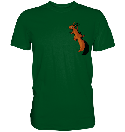 Süßes Eichhörnchen klettert - Premium Shirt