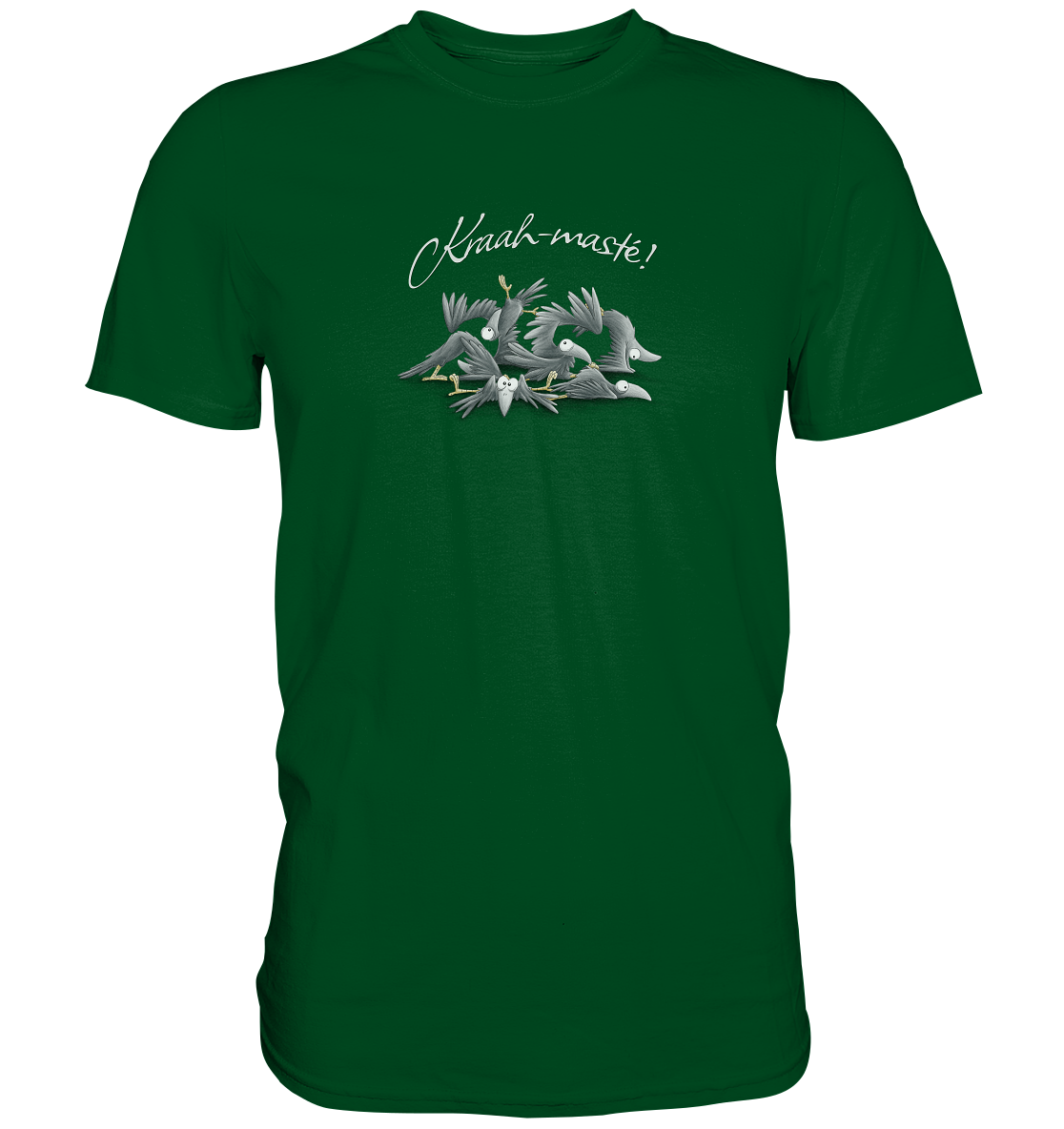 Kraah-masté! Yoga Raben Krähen - Premium Shirt