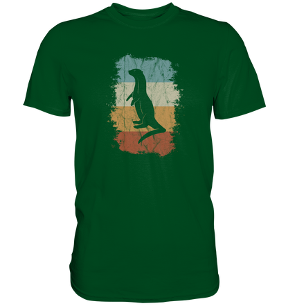 Retro Otter Fischotter Silhouette - Premium Shirt