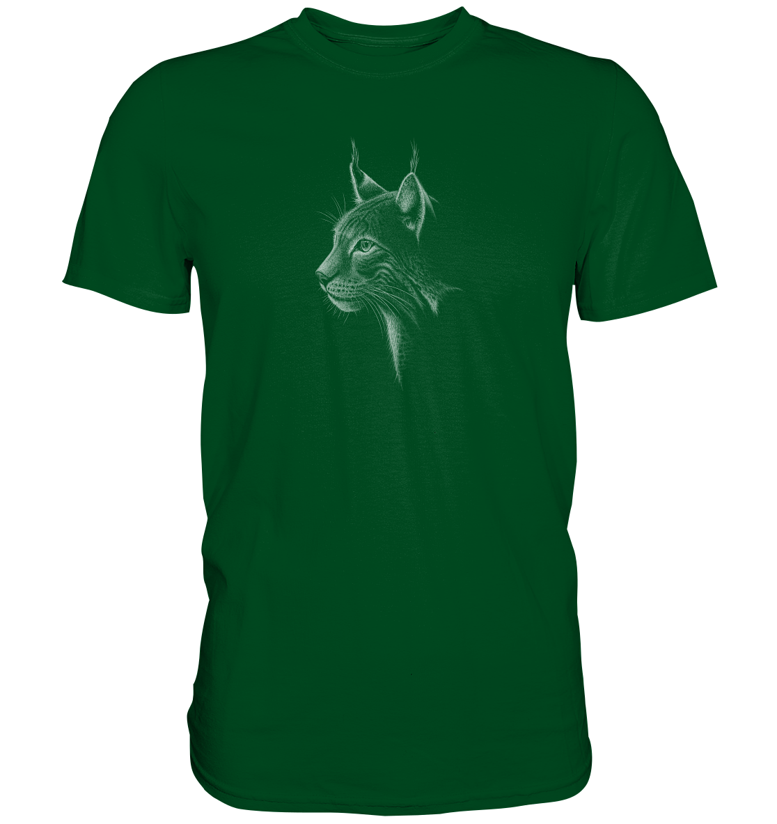 Luchs Kritzelkunst Wildkatze Illustration - Premium Shirt
