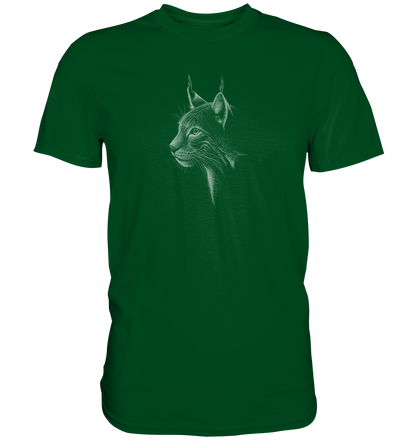 Luchs Kritzelkunst Wildkatze Illustration - Premium Shirt