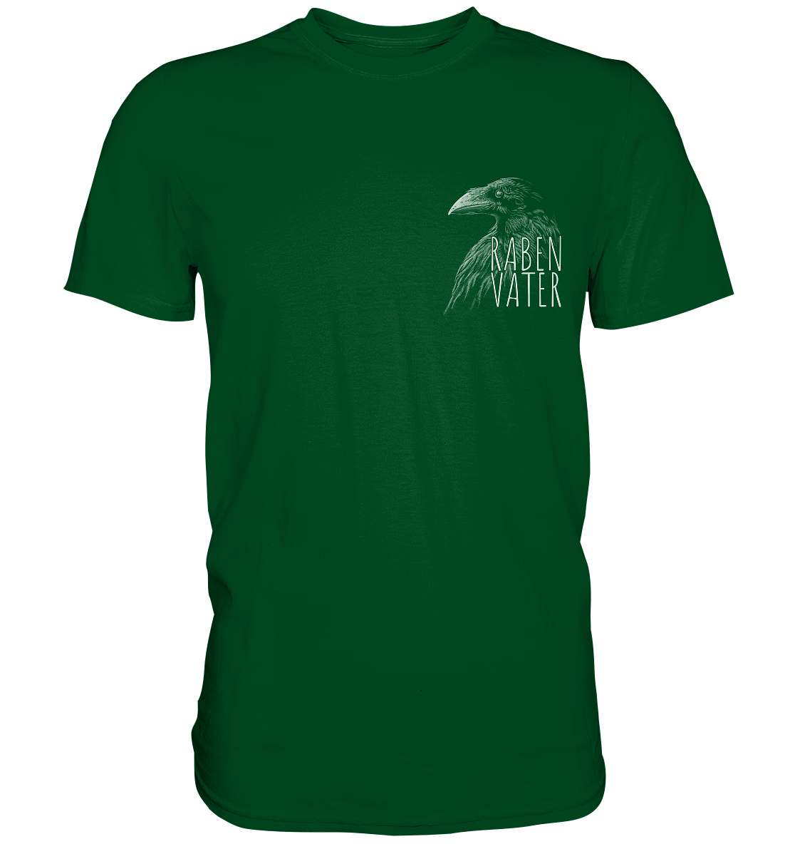 Rabenvater schwarzer Rabe Krähe - Premium Shirt