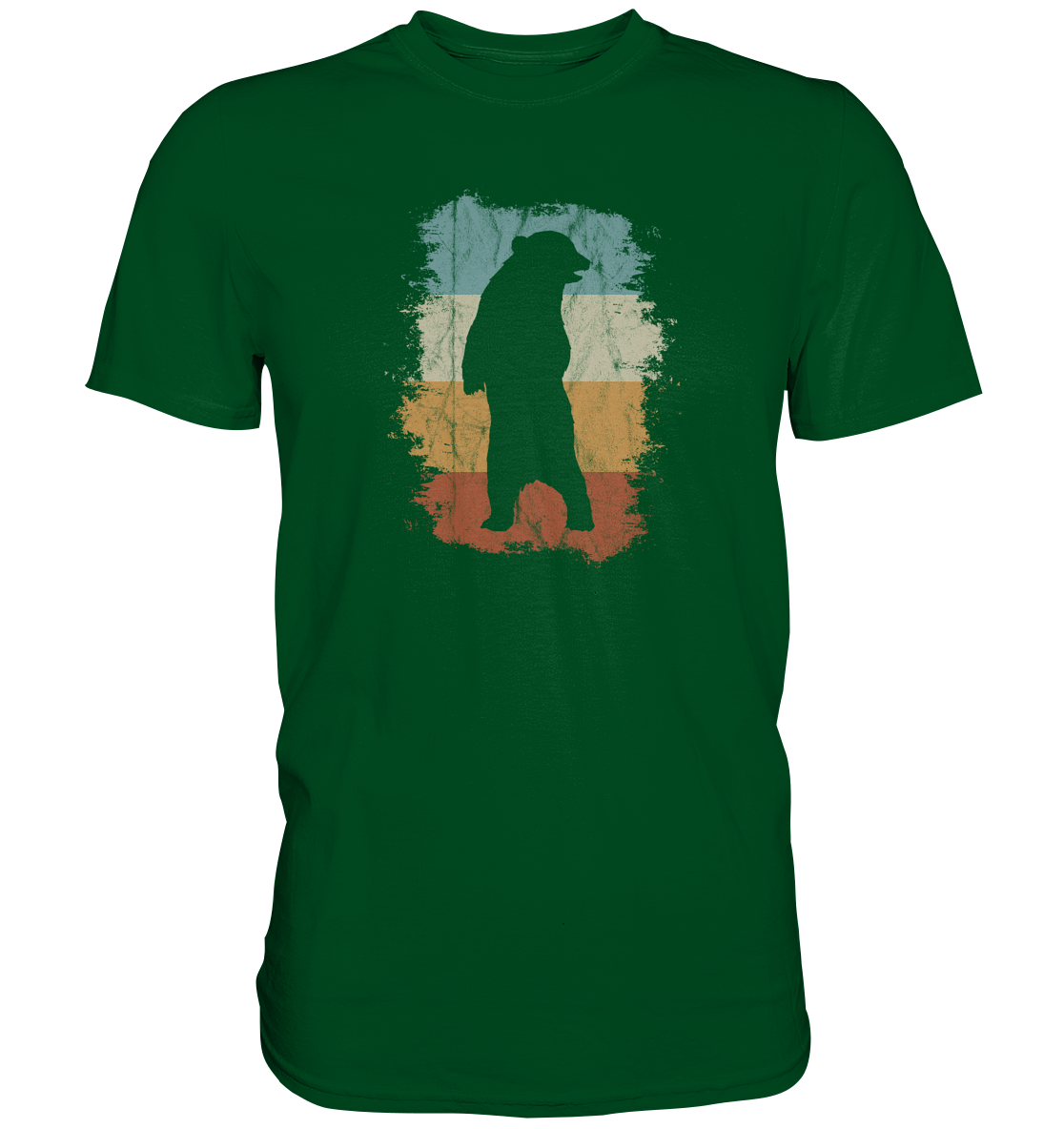 Retro Bären-Silhouette - Premium Shirt