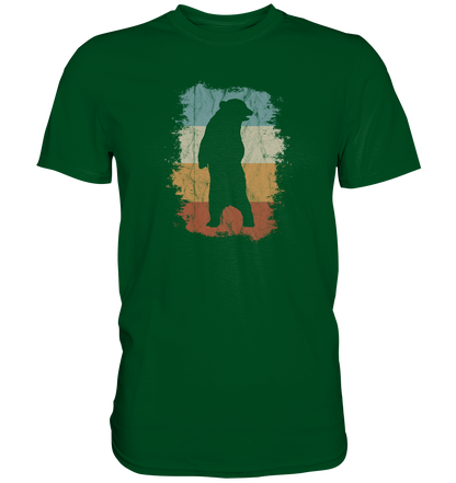 Retro Bären-Silhouette - Premium Shirt